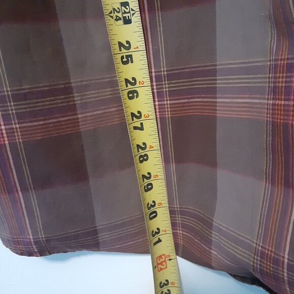 Cinch Adult Mens Size M Medium Plaid Long Sleeve Button Up Shirt - Picture 9 of 9